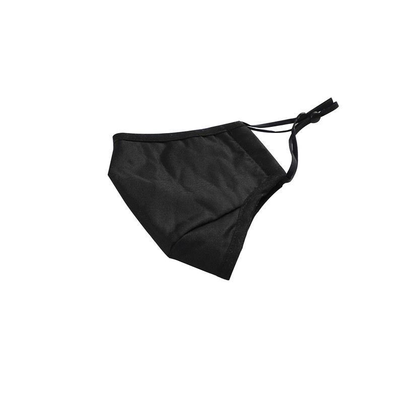 Komonee 4 Ply Winter Washable Reusable Black Face Mask Dustproof