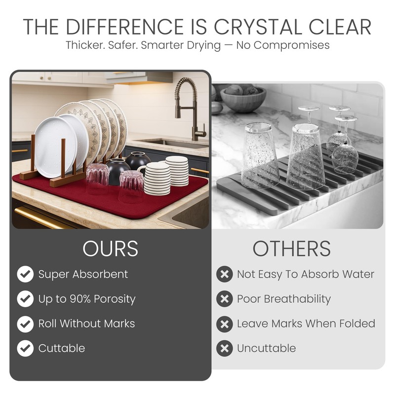 Bellemain XXL Dish Mat 24" x 17" ( LARGEST MAT