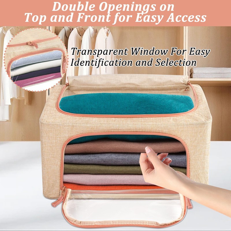 4 Pcs 24L Cashmere Sweater Storage Bag with Natural Cedar