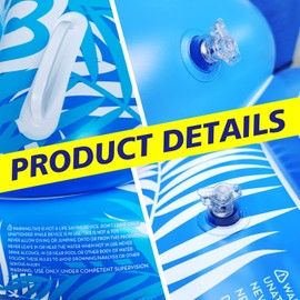 Inflatable Pool Float,Lake Float,Air Sofa Floating Chair,Ideal for Adults and Children for Water Parties and Water Recreation,with Very deep Drink Holders