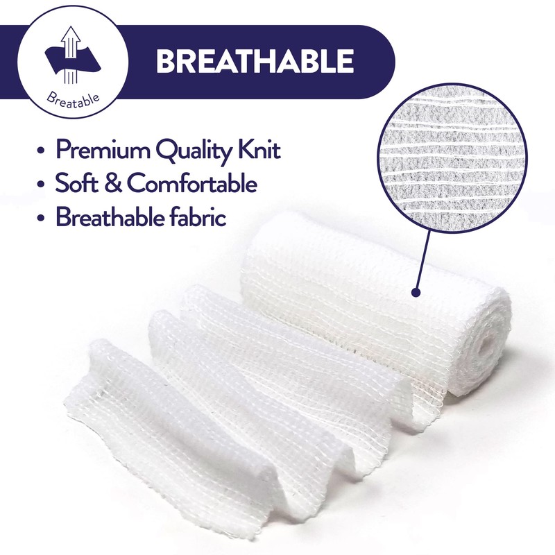 JFA Medical Conforming Bandage, Gauze Bandage Roll 7.5cm x 4m
