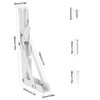 2 Pcs Folding Shelf Brackets Heavy Duty, Foldable Metal Wall