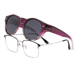 Long Keeper Polarized Over Glasses Sunglasses Women Round Sunglasses Over Glasses Trendy Wear Over Fit Over Eyewear for Driving Travel