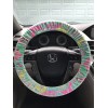 Designer Lilly Fabric steering wheel cover