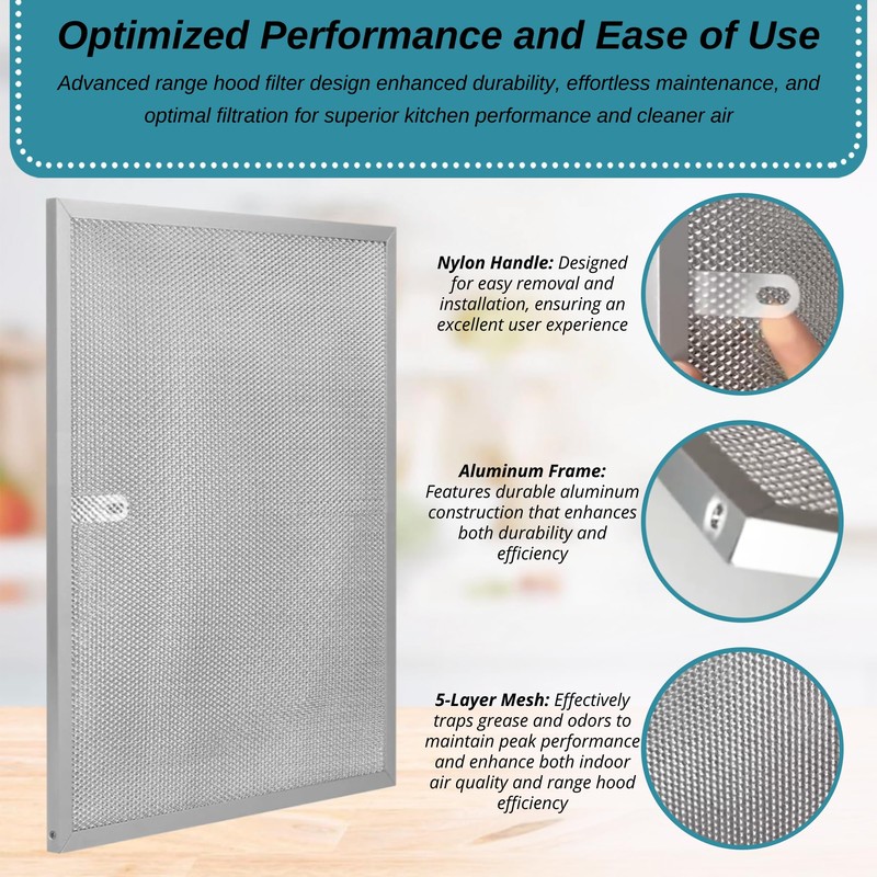 Broan Model BPS1FA36 Range Hood Filter 11-3/4" X 17-1/4" X