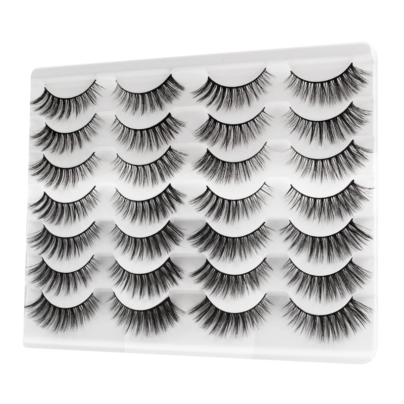 Glowingwin Cat Eye Lashes Eyelashes Dramatic Eyelashes Long Fluffy False