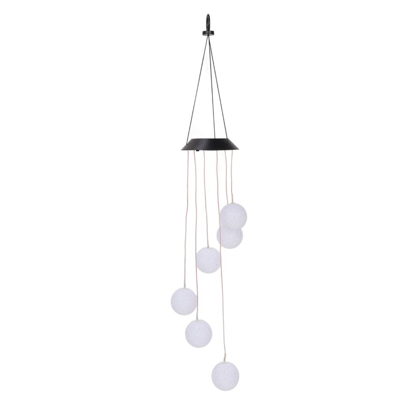 Solar Crystal Ball Wind Chimes Light 100LM IP45 Waterproof Decorative