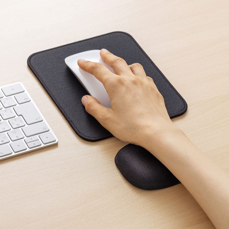 Sanwa Supply TOK-MU2NBK2 Memory Foam Wrist Rest Mini for Mouse