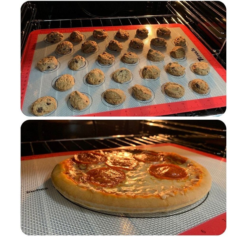 Tutulix Tapetes para hornear antiadherentes reutilizables lavables libres de BPA