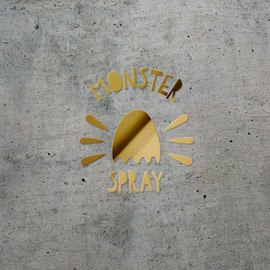 Decal Stickers Of Monster Spray (Metallic Gold) Premium Waterproof Vinyl Decal Stickers For Laptop Phone Accessory Helmet Car Window Mug Tuber Cup Door Wall Decoration ANDSKUSd77515GO070722