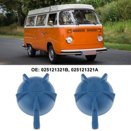 LT Easiyl Pack of 2 Radiator Expansion Coolant Reservoir Caps 025121321B Compatible with VW Transporter T3 Bus 025121321A