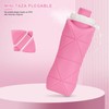 Botella de Agua Plegable con Válvula a Prueba de Fugas,