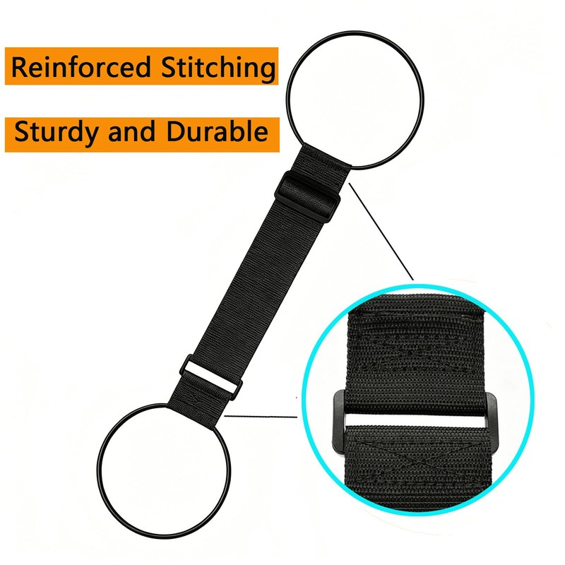 SpassLeben Luggage Straps for Suitcases, Extended Adjustable Luggage Connector Straps,