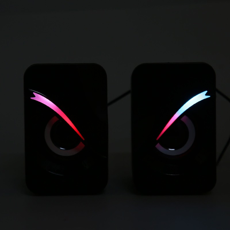 Computer Speaker USB Powered Wired Volume Control Mini Desktop Speaker