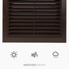 HVAC OV 6 Inch Fit - Brown Plastic Vent Cover