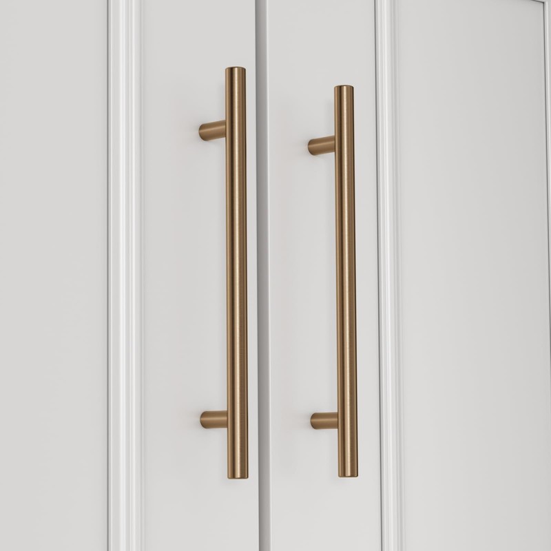 goldenwarm 10 Pack Champagne Bronze Cabinet Pulls Kitchen Cupboard Handles