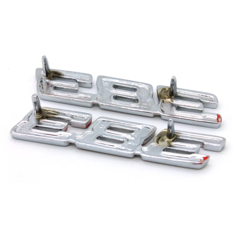 BBRP NEW 383 Front Fender Emblem Set Red Trim /