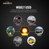 Partsam 2Pcs 2.5 Inch Round Led Side Marker Lights Amber