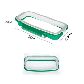 VinBee 5 PCS Portable Trash Bag Holder Hanging Trash Garbage Bag Holder Hanging Kitchen Cupboard Door Back Style Stand Trash Garbage Bags Storage Rack for Kitchen Cupboard