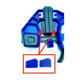 2-Piece Blue Clamp Spacer for Perfect Jaw Alignment with Irwin XP Quick Grip Clamps