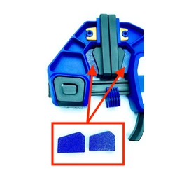 2-Piece Blue Clamp Spacer for Perfect Jaw Alignment with Irwin XP Quick Grip Clamps