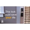 The Lock Locker Bump Proof Deadbolt Door Locker, Clear