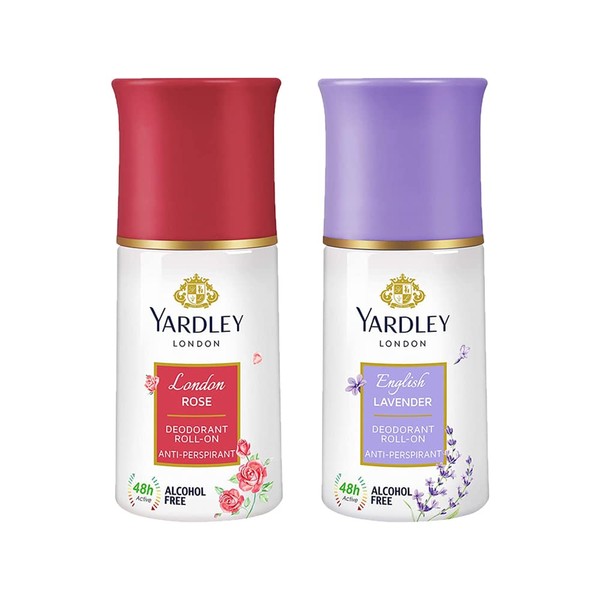 Yardley London Rose And English Lavender Roll-On, Combo Of 2