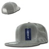 DECKY Velvet Snapback Cap, Grey
