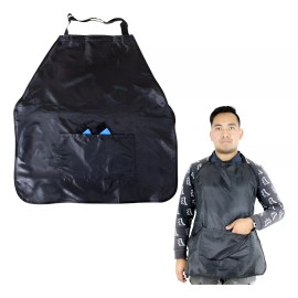 BOUTIQUE Mandil Tela Repelente Barbero Estilista Negro Liso