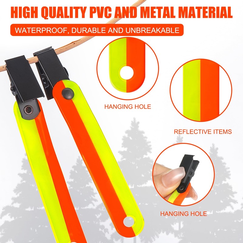 Little World 48 Pack High Visibility Trail Markers with Clips