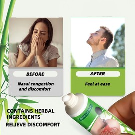 Nasal Moisturiser,Herbal Nose Cream,Natural and Safe Soothing Nasal Cream,Na/sal Cre/am for Sore Inside Nose,Dry Nose Gel,Cool and Refreshing,Stuffy No/se Cre/am for Women &Men,Mild &Non-Irritating