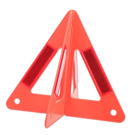 ULTECHNOVO 1 Set Safety Reflective Emergency Triangle Sturdy Car Road Warning Sign Lightweight Portable for Roadside Assistance for Trailers Maintenance Vehicles