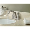 Moen Brantford Brushed Nickel Two-Handle Low-Arc Traditional Centerset Bathroom Faucet