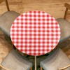 sourcing map 48-inch Round Fitted Tablecloth with Elastic Edge, Round