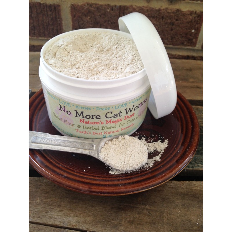 Earth's Answers Natural Cat and Kitten Wormer Diatomaceous Earth Herbal