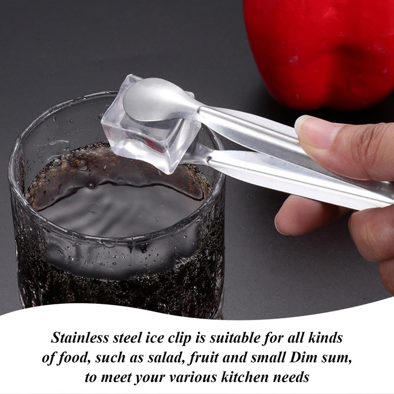 6 Pieces Transparent Ice Scoops and 4 Pieces Stainless Steel