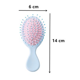Mini Travel Detangler Brush Anti-Static Hair Brush Small Oval Wet Brush Wet And Dry Hair Tangled Hair Brush for Most Hair Types Glide Through Tangles with Ease