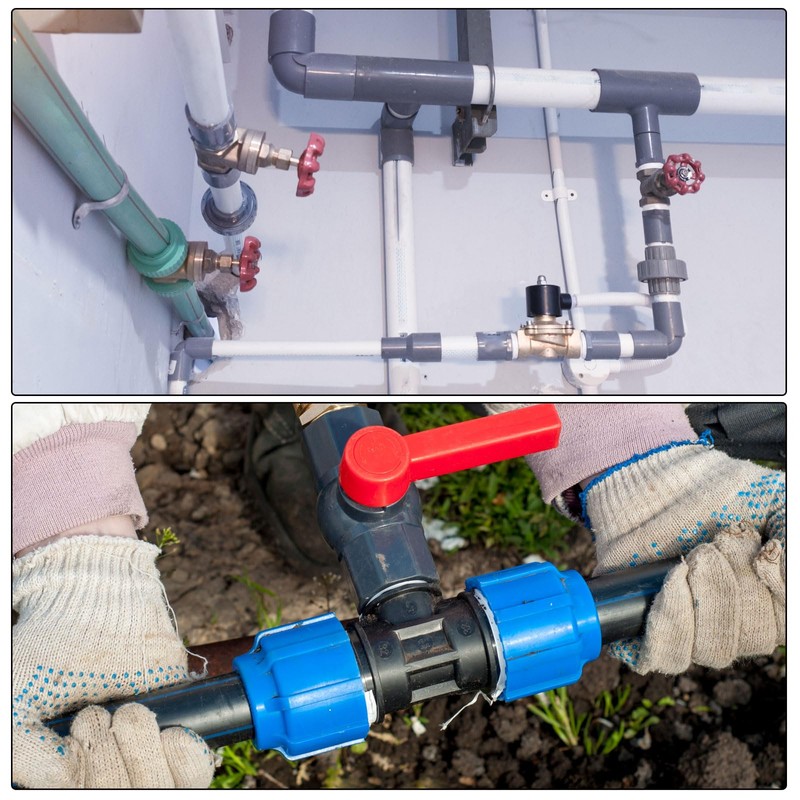 PATIKIL PVC Reducer Pipe Fitting 2.5x2 Inch Socket, Straight Coupling