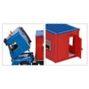 siku 3556, Lorry with Construction Container, 1:50, Metal/Plastic, Blue/Red, Incl.