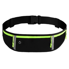 Aohcae Laufgürtel für Handy, Lauftasche Jogging Bauchtasche Herren Gürteltasche Damen Handytasche für Joggen, Fitness, Radfahren, Reisen und Outdoor-Aktivitäten (Schwarz)