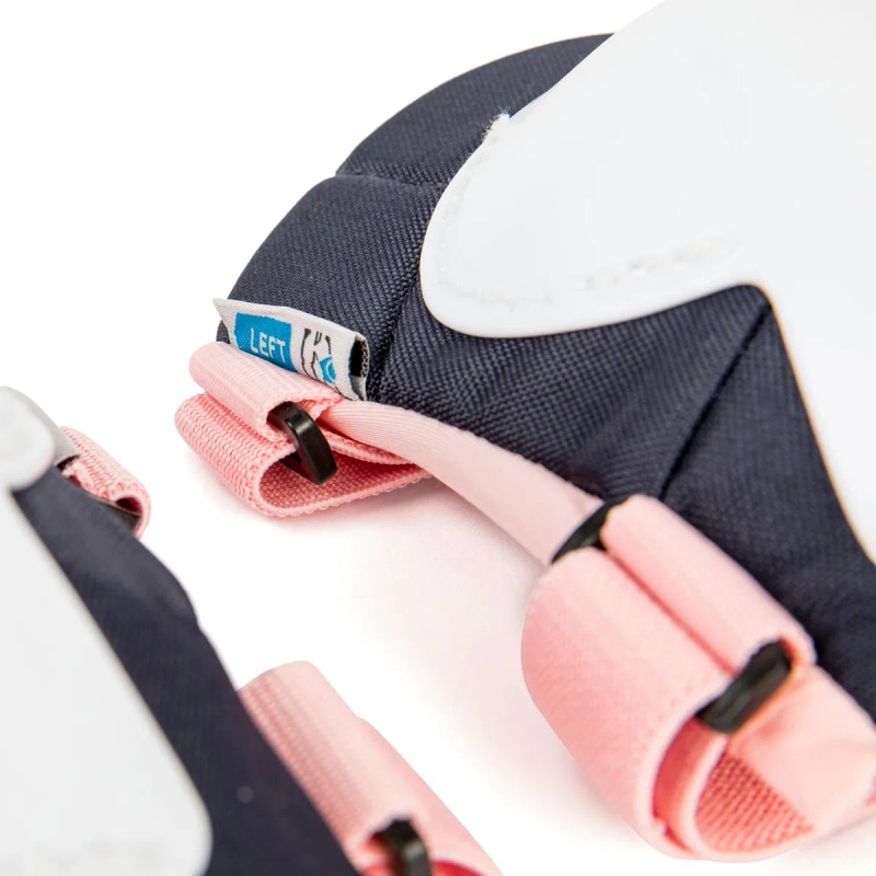 Kit De Protección Patinaje Niños 3x2 Skate Blanco Oxelo Azul