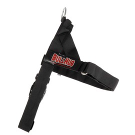 BULLHUG Adjustable Dog Harness– No Pull, No Choke – for English Bulldogs, French Bulldogs, Pugs & Broad-Chested Breeds – Easy, Safe Walks (Black, Medium)