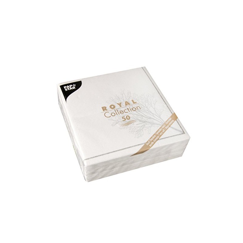 Papstar – 50 Serviettes ROYAL Collection 1/4-fold 40 cm x