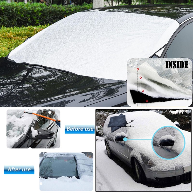 DKDDSSS Windscreen Cover, Ultra Thick Windscreen Cover, Foldable, Winter Car