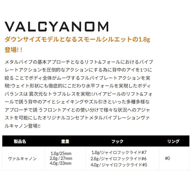 Valkein Valcanon 1.8g M138 Passion Glow Orange