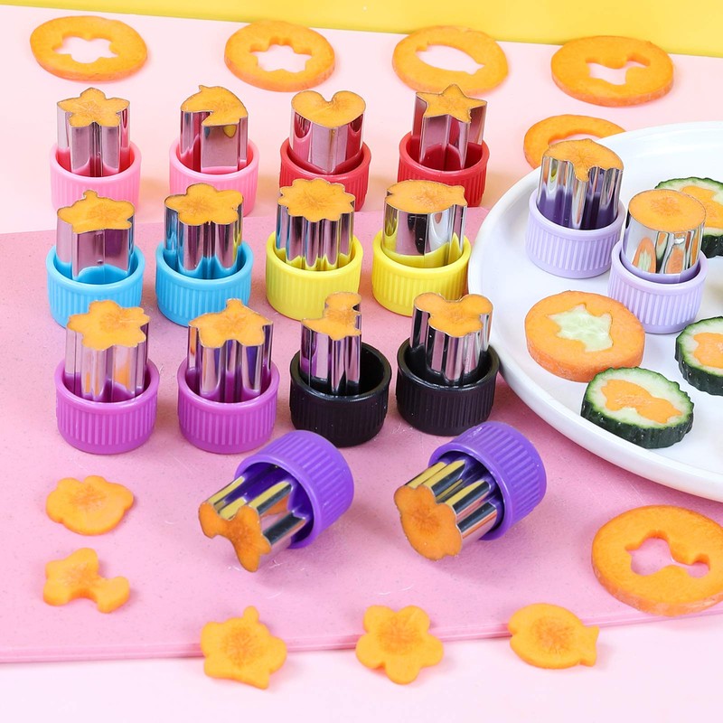 CECIAOAIME Mini Cookie Cutter Set 30 pcs for Kids Vegetable
