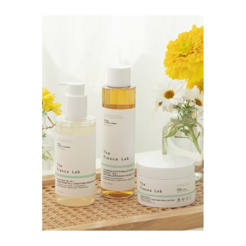 Repair Basic Calming Cleanser 200ml + Toner 200ml + Cream