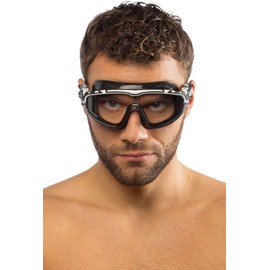Cressi - Skylight Goggles Sil ,Black/Frame White Black