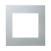 Panasonic WTX8500S Outlet Plate for 2 Connecting Holes, Square Warm Silver