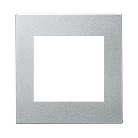 Panasonic WTX8500S Outlet Plate for 2 Connecting Holes, Square Warm Silver
